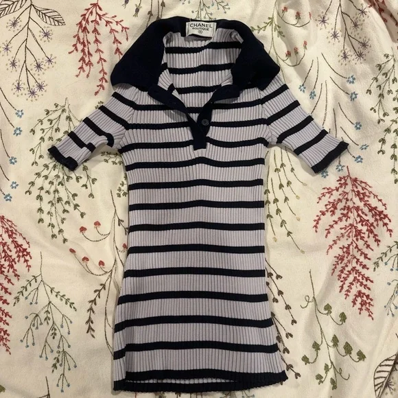 トップス 90s vintage CHANEL BOUTIQUE Stripe Tee 90s vintage CHANEL BOUTIQUE Stripe Tee